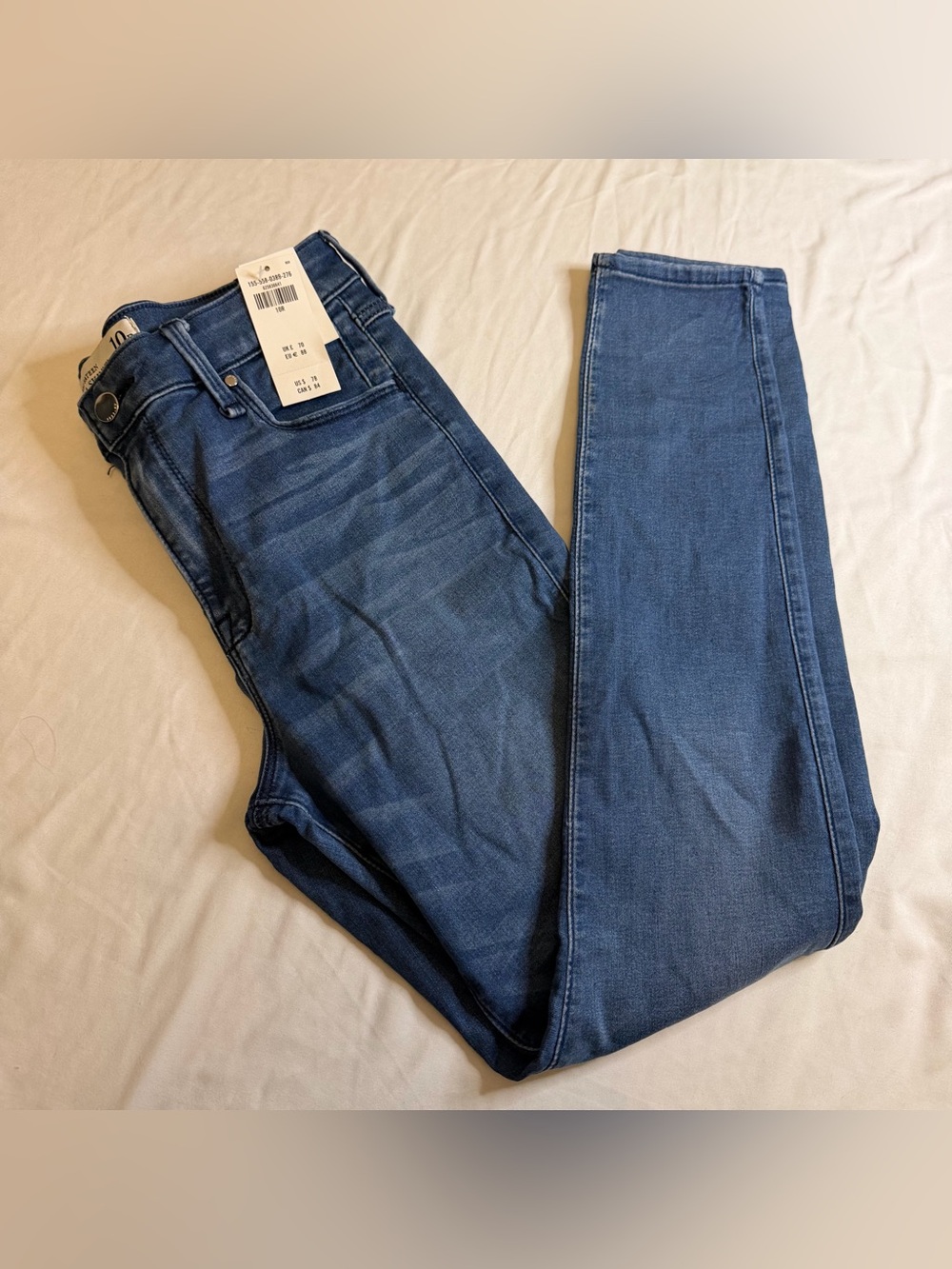 NWT Abercrombie & Fitch Satin Ultra Skinny High Rise Jeans 10R